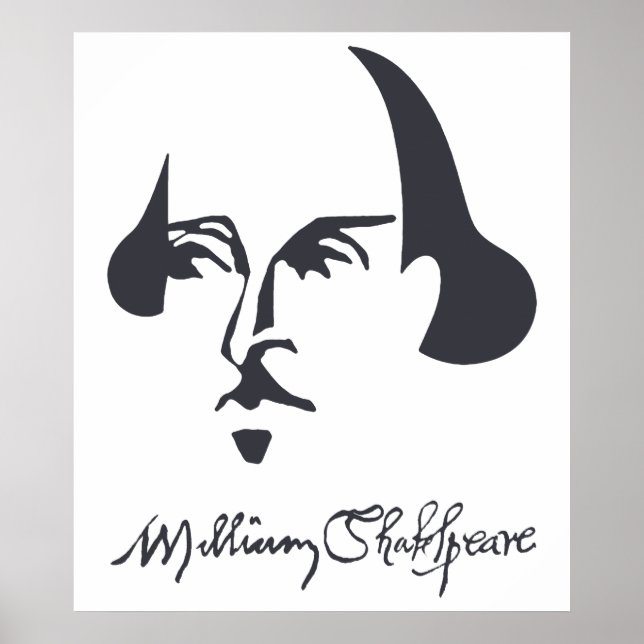 Simple Shakespeare with Signature Poster (Front)