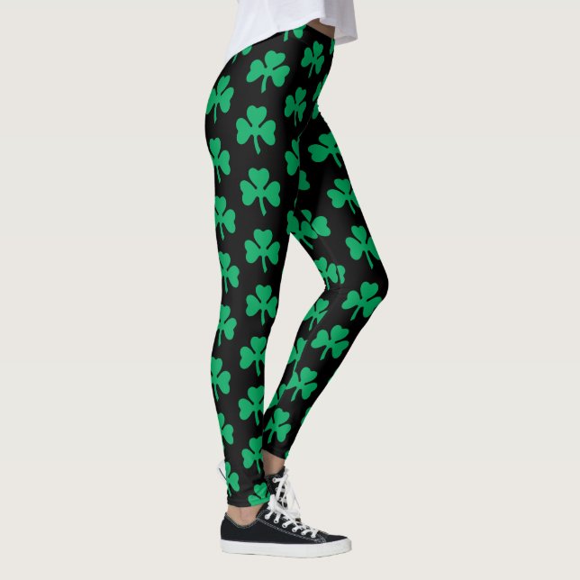 Simple Shamrock Pattern Leggings (Right)