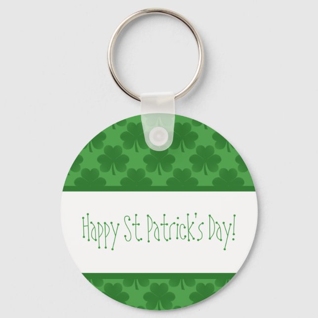 Simple Shamrocks Keychain (Front)