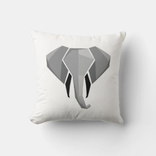 Simple Shapes Geometrics Elephant Head Cushion