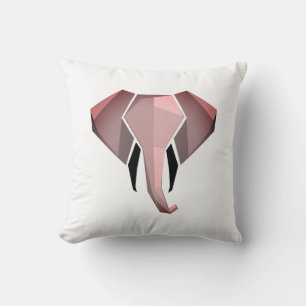 Simple Shapes Geometrics Elephant Head  Cushion