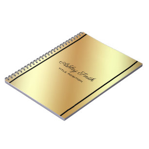 Simple Shiny Gold Notebook