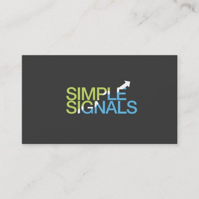 Simple Signals Business Card (Front)