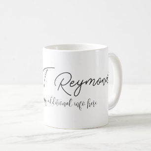 Simple Signature Name White Coffee Mug