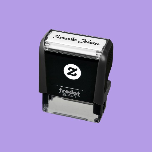 Simple Signature Script Name Template Self-inking Stamp (Creator Uploaded)
