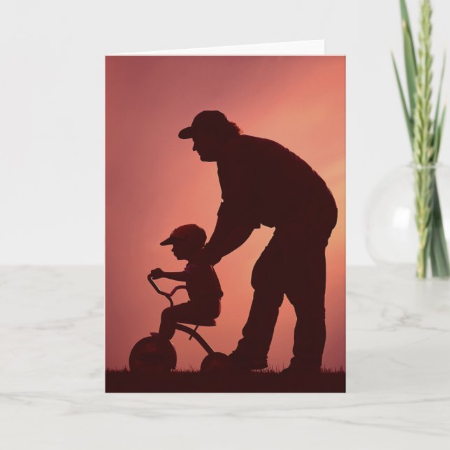 Simple SIlhouette Card for Father's Day (Front)