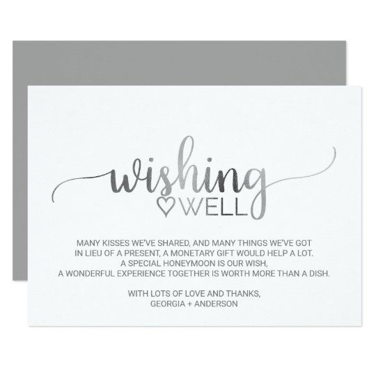 wedding invitations wishing well cards simple silver calligraphy wedding wishing well card wedding invitations wishing well cards simple silver calligraphy wedding wishing well card