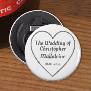 Simple Silver Grey Lettering on a Bottle Opener