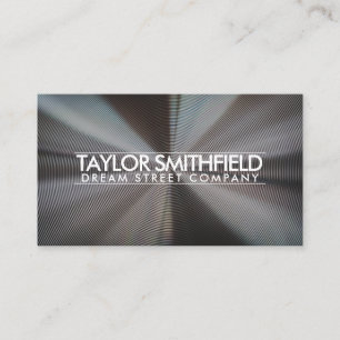 Simple Silver Metal Business Card