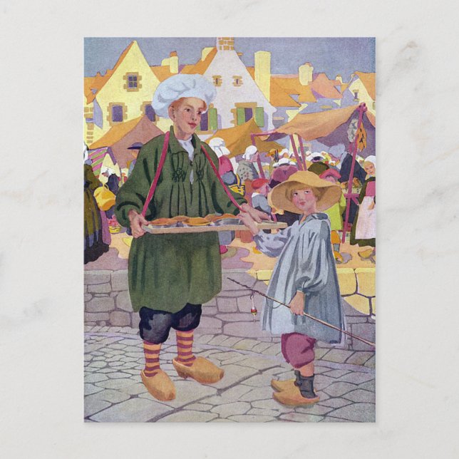 Simple Simon and Pieman at the Fair Postcard (Front)