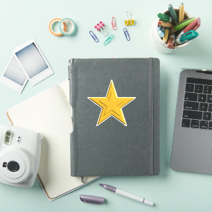 Simple Single Gold Yellow Star Award Fun Sizes