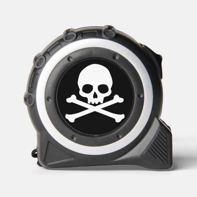 Simple Skull and Crossbones Classic Round Sticker 1 (Front)