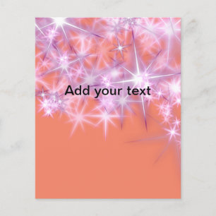 Simple sky blue glitt sparkle stars add your text flyer
