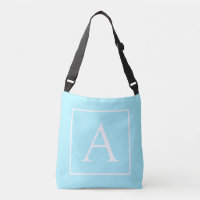 Simple Sky Blue Monogram
