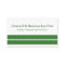 Simple Sleek Stripes Business Card, Green