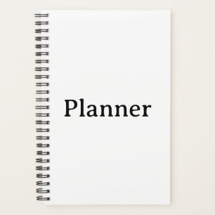 Simple Small 5.5" x 8.5" Soft Cover, Black Spiral  Planner