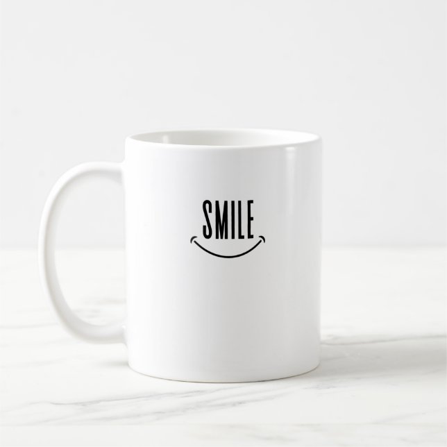 Simple smile coffee mug (Left)
