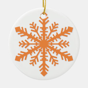 Simple Snowflake Ceramic Tree Decoration
