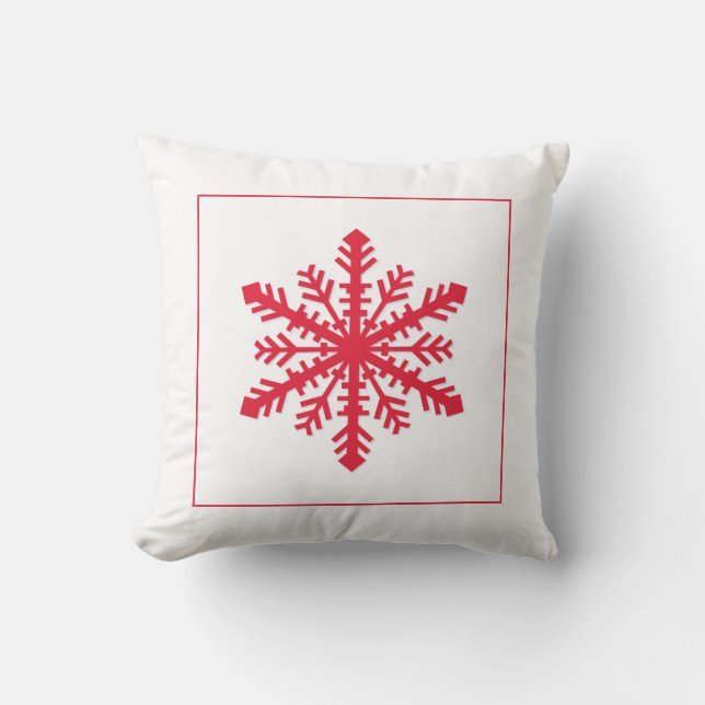 Simple Snowflake Cushion (Front)