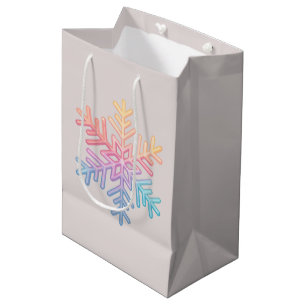 Simple Snowflake Medium Gift Bag