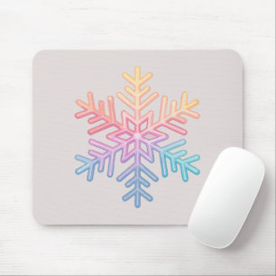 Simple Snowflake Mouse Pad