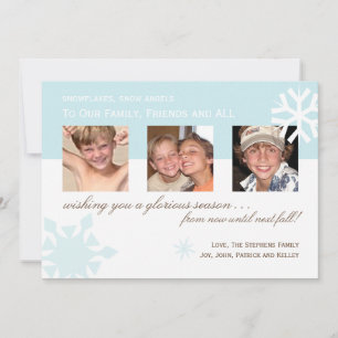 Simple Snowflake Photo Card