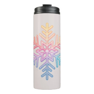 Simple Snowflake Thermal Tumbler