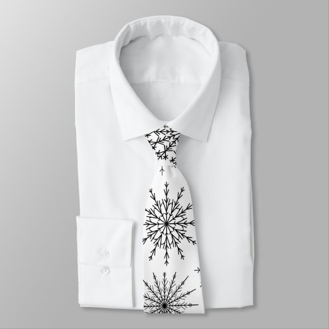 Simple Snowstorm Tie (Tied)