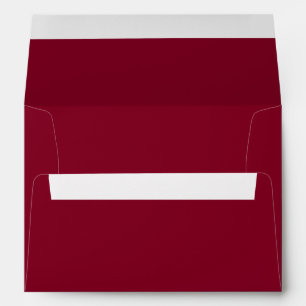 Simple Solid Burgundy Wedding Invitation Envelope