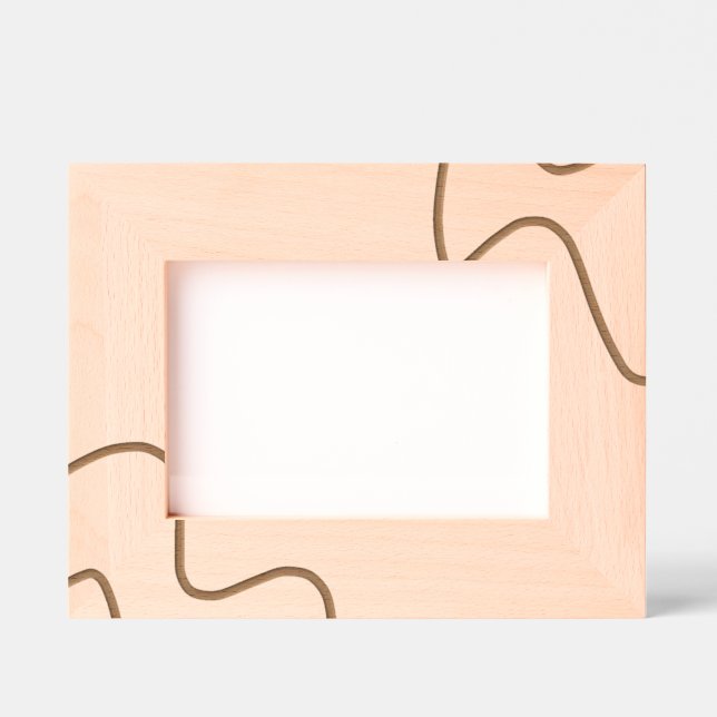 Simple solid color add name text monogram  etched frames (Front)