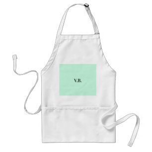 Simple solid colour add name text mmonogra standard apron