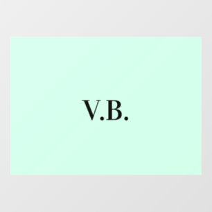 Simple solid colour add name text monogram