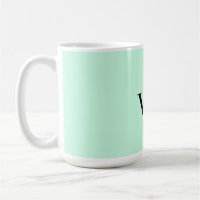 Simple solid colour add name text monogram