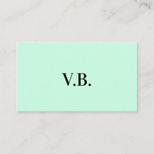 Simple solid colour add name text monogram enclosure card