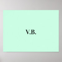 Simple solid colour add name text monogram