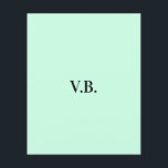 Simple solid colour add name text monogram throw p flyer<br><div class="desc">Customise template design</div>