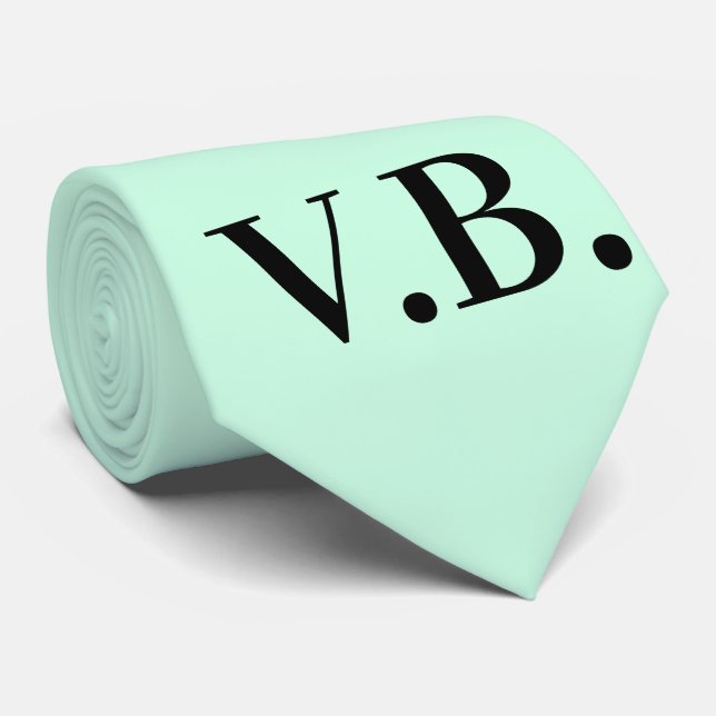 Simple solid colour add name text monogram  throw  tie (Rolled)