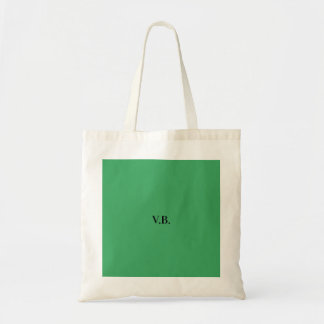 Simple solid colour add name text monogram  tote bag