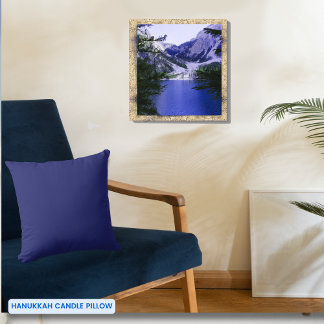 Simple Solid Colour Navy Blue  Cushion