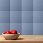 Simple solid colour plain slate blue ceramic tile<br><div class="desc">Simple solid colour plain slate blue design.</div>