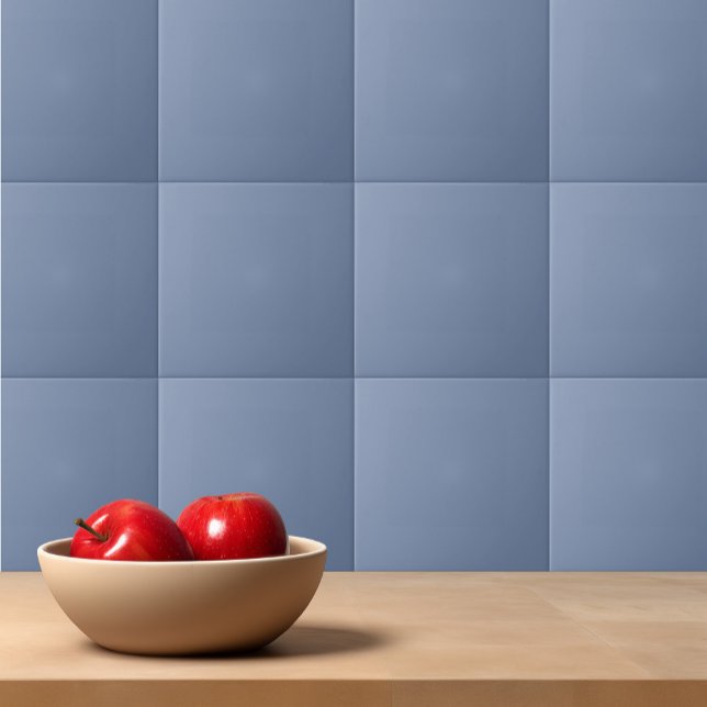 Simple solid colour plain slate blue ceramic tile (Creator Uploaded)