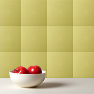 Simple solid colour plain Yellow Acacia Ceramic Tile