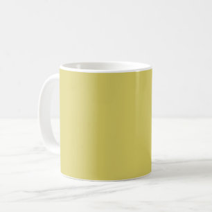 Simple solid colour plain Yellow Acacia Coffee Mug