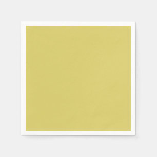 Simple solid colour plain Yellow Acacia Napkin