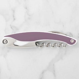 Simple solid dirty purple corkscrew