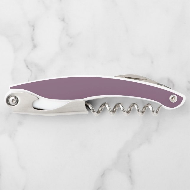 Simple solid dirty purple corkscrew (Front)