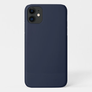 Simple Solid Navy Blue iPhone 11 Case
