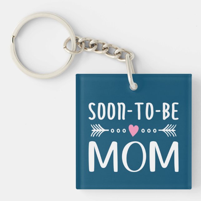 Simple Soon-to-be Mum Mother's Day | Keychain (Front)