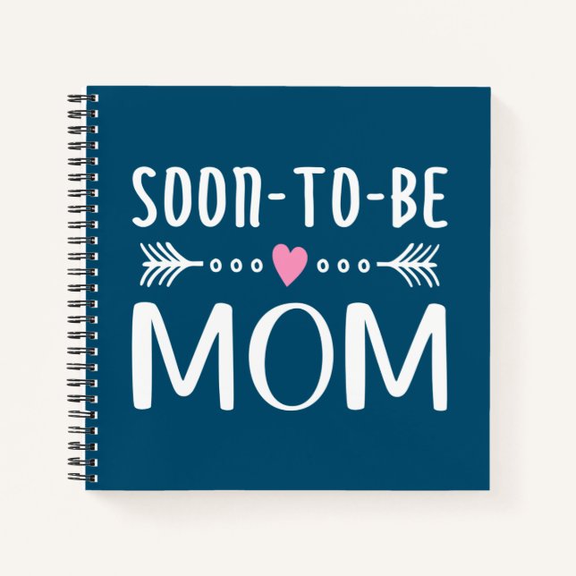 Simple Soon-to-be Mum Mother's Day | Notebook (Front)