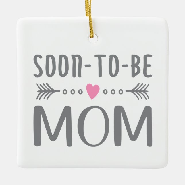 Simple Soon-to-be Mum Mother's Day | Ornament (Front)